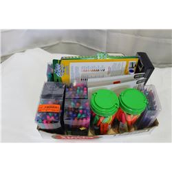 BOX OF NEW PENS AND FELT PENS