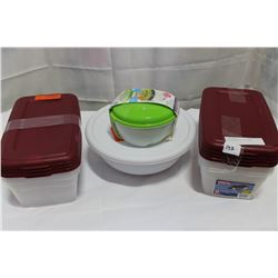 LOT OF STERILITE STORAGE CONTAINERS