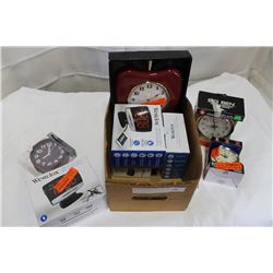 BOX OF SMALL WESTCLOCKS