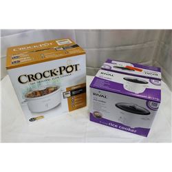 CROCK POT SLOW COOKER AND RICE COOKER