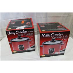 TWO BETTY CROCKER RICE COOKERS