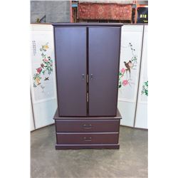 CHERRY 2-PIECE GENTLEMANS DRESSER
