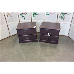 PAIR OF CHERRY NIGHTSTANDS