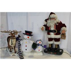 THREE CHRISTMAS FIGURES