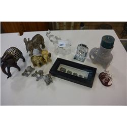 LOT OF ELEPHANT FIGURES