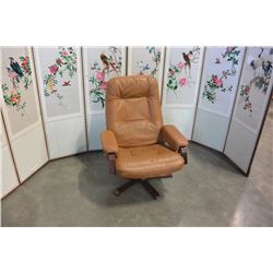 TAN LEATHER ARMCHAIR