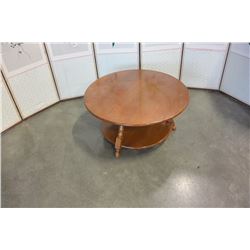 ROUND MAPLE COFFEE TABLE