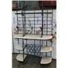 Image 1 : IRON AND MARBLE 2-PIECE BAKERS RACK