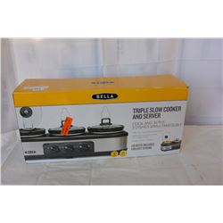 BELLA TRIPLE SLOW COOKER