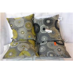 TWO PAIR OF DESIGNER PILLOWS