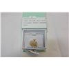 Image 1 : 14KT YELLOW GOLD BLUE TOPAZ FILIGREE HEART PENDANT RETAIL
