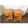 Image 1 : PAIR OF PINE NIGHTSTANDS