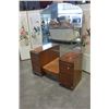 Image 1 : VINTAGE WATERFALL VANITY WITH MIRROR