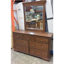 NEW DOMUS VITA COUNTRY STYLE 7-DRAWER DRESSER WITH MIRROR