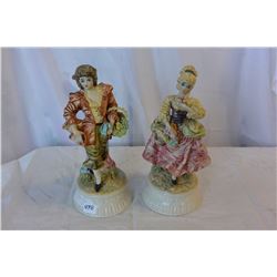 PAIR OF CAPIDEMONTE FIGURES