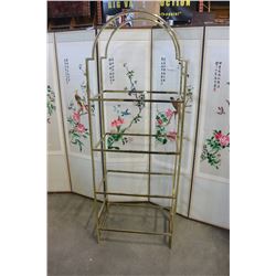 ORNATE BRASS DISPLAY SHELF