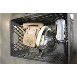 VINTAGE TOASTER AND KETTLE AND ROTARY PHONE