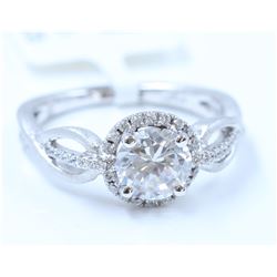 Silver & Cubic Zirconia Ring:2.72gms/Cubic Zirconia:0.18ct