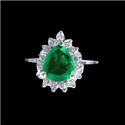 2.90CT NATURAL INDICOLITE TOURMALINE 14K W/G RING