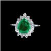 Image 1 : 2.90CT NATURAL INDICOLITE TOURMALINE 14K W/G RING