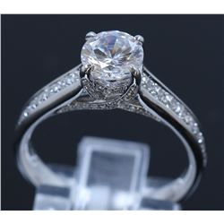 Silver & Cubic Zirconia Ring:3.04gms/Cubic Zirconia:0.55ct
