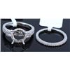 Image 1 : Silver & Cubic Zirconia Ring:3.32gms/Cubic Zirconia:0.60ct/Silver & Cubic Zirconia Band:1.26gmsCubic
