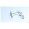 Image 2 : 18K White & Yellow Gold And Diamond Dangling Earring Round Shape Diamond-2.40ct Weight-10.16grams