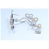 Image 5 : 18K White & Yellow Gold And Diamond Dangling Earring Round Shape Diamond-2.40ct Weight-10.16grams