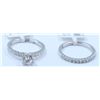 Image 2 : Silver & Cubic Zirconia Ring:2.05gms/Cubic Zirconia:0.30ct/Silver & Cubic Zirconia Band:1.34gmsCubic