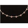Image 9 : 18K White Gold Necklace/Diamond- 2.47ct/Ruby- 1.11ct/Gold- 21.70 Grams