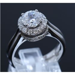 Silver & Cubic Zirconia Ring:3.01gms/Cubic Zirconia:0.39ct/Silver & Cubic Zirconia Band:2.14gmsCubic