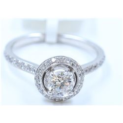 Silver & Cubic Zirconia Ring:2.48gms/Cubic Zirconia:0.38ct
