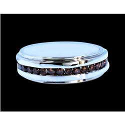 0.67CT NATURAL RED DIAMOND 14K W/G RING