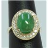 Image 1 : 14K:5.7g/Diamond:0.64ct/Jade:5.85ct