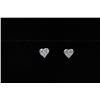 Image 3 : 18K White Gold And Diamond Earring Princess Shape Diamond(invisible Setting)-1.31ct Weight-3.22 Gram