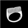 Image 1 : 0.85CT NATURAL DIAMOND 14K WHITE GOLD RING