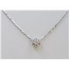 Image 1 : 14K WHITE GOLD PENDANT WITH CHAIN :2.66g/Diamond:0.19ct