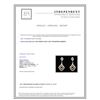 Image 2 : 14K WHITE GOLD DIAMOND EARRING:6.12 GRAMS/DIAMOND:1.18CT