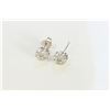 Image 4 : 14K WHITE GOLD EARRING 1.70GRAM /DIAMOND 0.65CT/#R8004