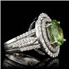 Image 2 : 4.51CT NATURAL COPPER BEARING PARIBA TOURMALINE 18K W/G RING