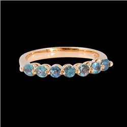 0.55CT NATURAL ALEXANDRITE 14K ROSE GOLD RING