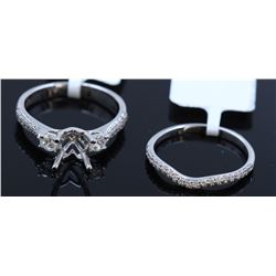 Silver & Cubic Zirconia Ring:2.33 gms/Cubic Zirconia:0.50ct/Silver & Cubic Zirconia Band:1.04gmsCubi