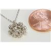 Image 2 : 14K WHITE GOLD MOUNTING PENDANT CHAIN :2.6g/Diamond:0.23ct