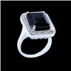 Image 3 : 12.90CT NATURAL INDICOLITE TOURMALINE 14K WHITE GOLD RING