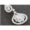 Image 2 : 18K WHITE GOLD DIAMOND PENDANT:2.21 GRAMS/DIAMOND:1.38CT