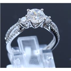 Silver & Cubic Zirconia Ring:2.96 gms/Cubic Zirconia:0.38ct