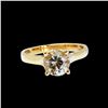 Image 1 : 1.76CT NATURAL CEYLON WHITE SAPPHIRE 14K Y/G RING