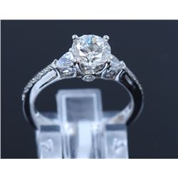Silver & Cubic Zirconia Ring:2.68gms/Cubic Zirconia:0.34ct