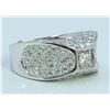 Image 1 : 14K WHITE GOLD RING 8.90 GRAM  DIAMOND 1.80CT DIAMOND 0.16CT CENTER