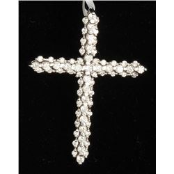 18K WHITE GOLD DIAMOND EARRING:6.61 GRAMS/DIAMOND:0.47CT